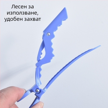 Крокодилска щипка за коса Marianne – безшевна конструкция, улеснява разделянето на кичури – модел 9020