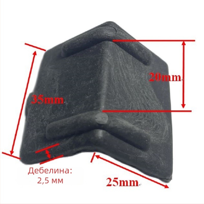 L-образен защитник за ръбове от пластмаса и стомана; за опаковане и защита на ръбове; подходящ за подове, тухли, камък, дърво и картон.