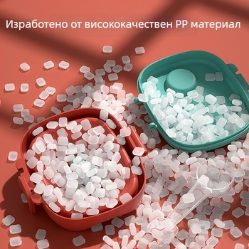 Mobiko преносима кутия за прах за мляко 22001250601, плътно затваряща кутия за съхранение на детски закуски, за деца от раждането до 3 години, лицензирана частна марка