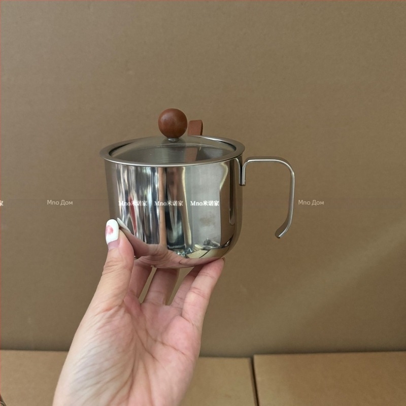 Буркан за подправки със лъжица и капак - неръждаема стомана - за твърди подправки - (Minnow Home, Jieyang, 2024)