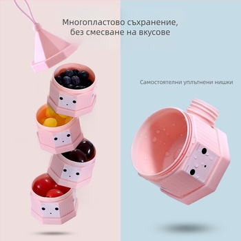 Topbele кутия за мляко на прах – с три или четири слоя, херметична, за новородени до 3 години