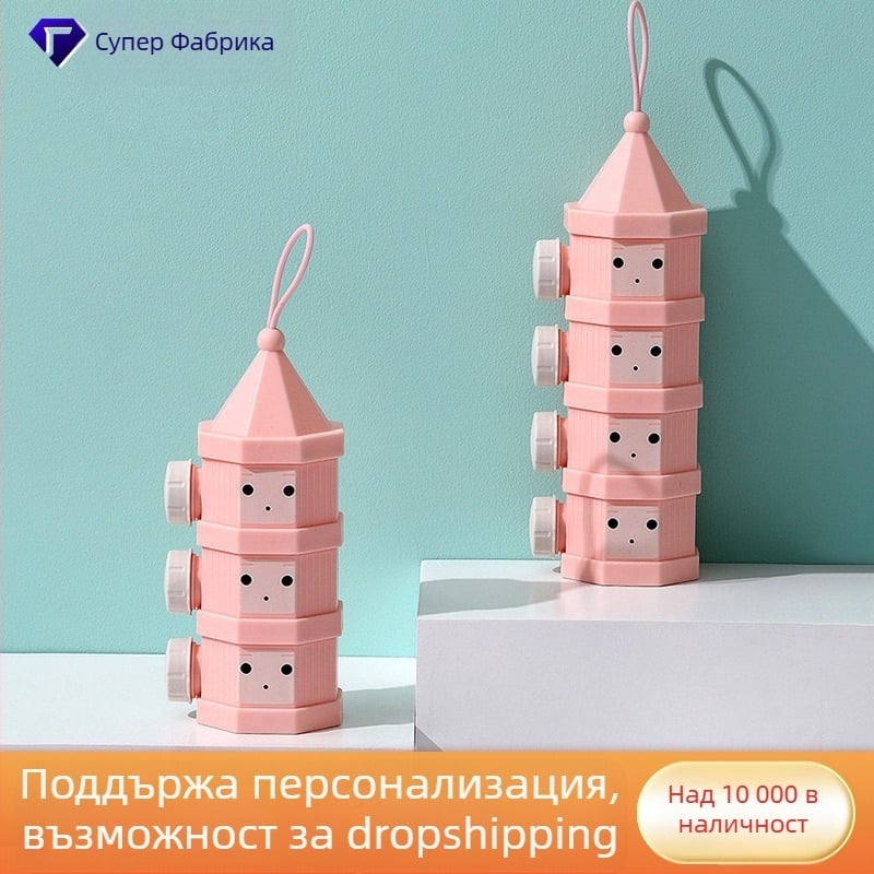 Topbele кутия за мляко на прах – с три или четири слоя, херметична, за новородени до 3 години