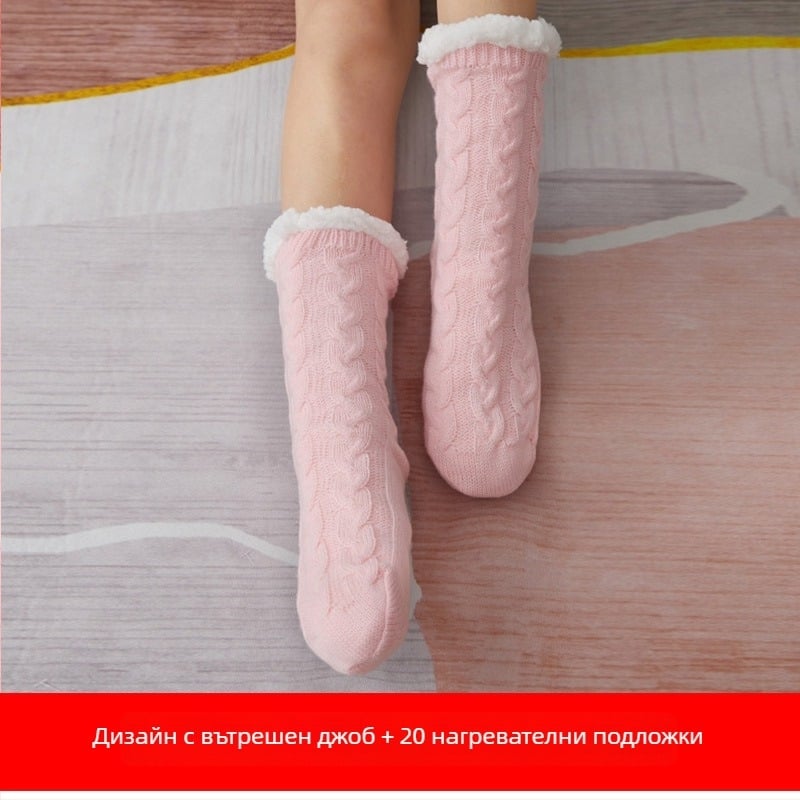USB отопляващи пантофи за домашна употреба – памучна горна част, унисекс, домашни пантофи, подходящи за спане