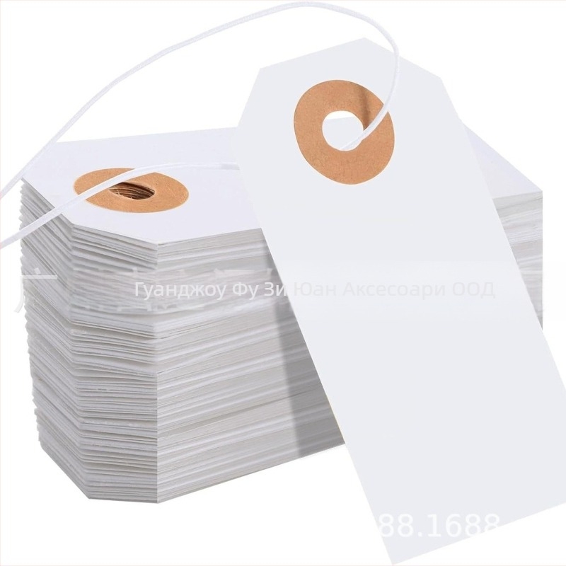 Етикети за писане от специална хартия, модел 7035E, 100 етикета на страница, висящи подаръчни етикети за надписване