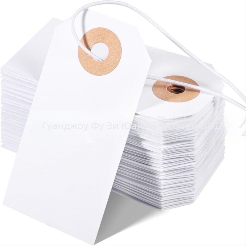 Етикети за писане от специална хартия, модел 7035E, 100 етикета на страница, висящи подаръчни етикети за надписване