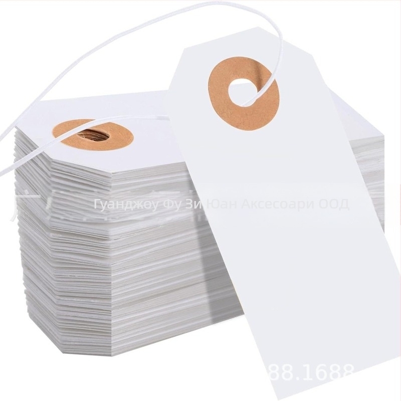 Етикети за писане от специална хартия, модел 7035E, 100 етикета на страница, висящи подаръчни етикети за надписване