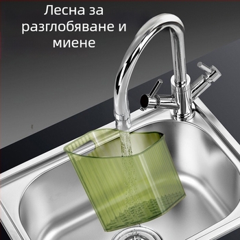 Стенно кухненски органайзер за лук, джинджифил и чесън – пластмасова кутия за съхранение, монтаж без пробиване, модерна простота, тегло 50 g