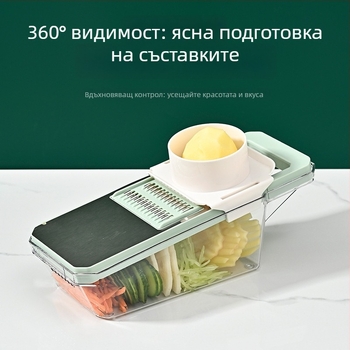 Мултифункционален резач за зеленчуци ABS + неръждаема стомана; модерен стил; многофункционален