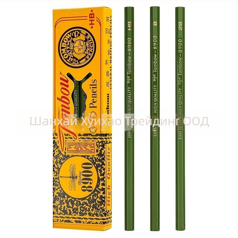 Дървен шестостенен молив Tombowdragonfly HB/2B/2H графит за рисуване и чертане