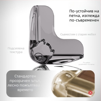 Ъглов защитник с въздушна възглавница, самозалепващ, детска безопасност, меко покритие, невидим защитник за ъгъл (Марка Shield dad, Форма: прав ъгъл, Произход: Taizhou, Опаковка: 500 бр.)