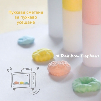 Писалка за мехурчета – 3D разширяваща писалка комплект, Cute Elephant, акрил, 6 части, кутия с 6 цвята