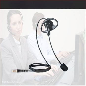 Слушалки за ухо с микрофон, жични, 3,5 мм TRRS, 32 Ω, 16–22000 Hz, кабел 2 м, PU ушни подложки