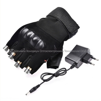 Лазерни ръкавици за сценично лазерно шоу — функция: лазерно шоу реквизит за бар; обхват: нощни клубове, барове и лазерни танци; опаковка: 50 бр.; материал: метал