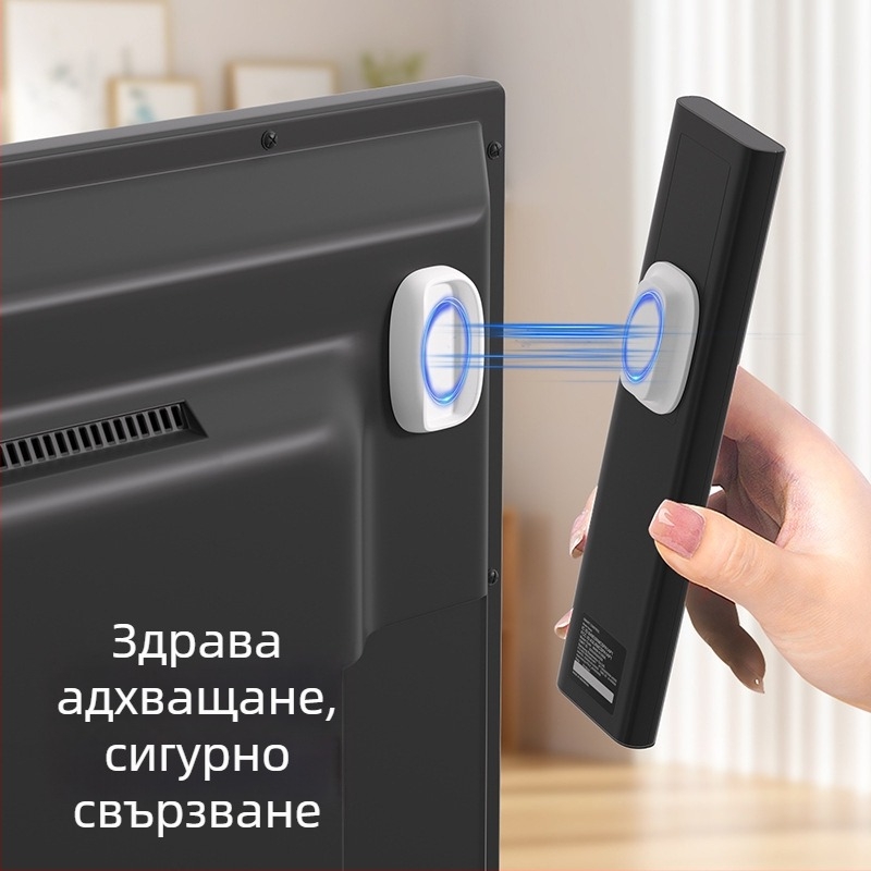 Лепяща закачалка – единична закачалка, модерен стил, пластмасова, товароносимост до 1 кг