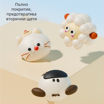 Бебешки силиконов предпазител за ъгъл на масата – сферична защита на ръба, карикатурен стил, анти-колизия