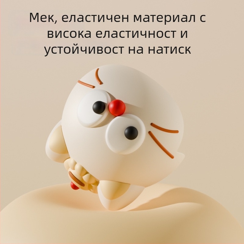 Бебешки силиконов предпазител за ъгъл на масата – сферична защита на ръба, карикатурен стил, анти-колизия