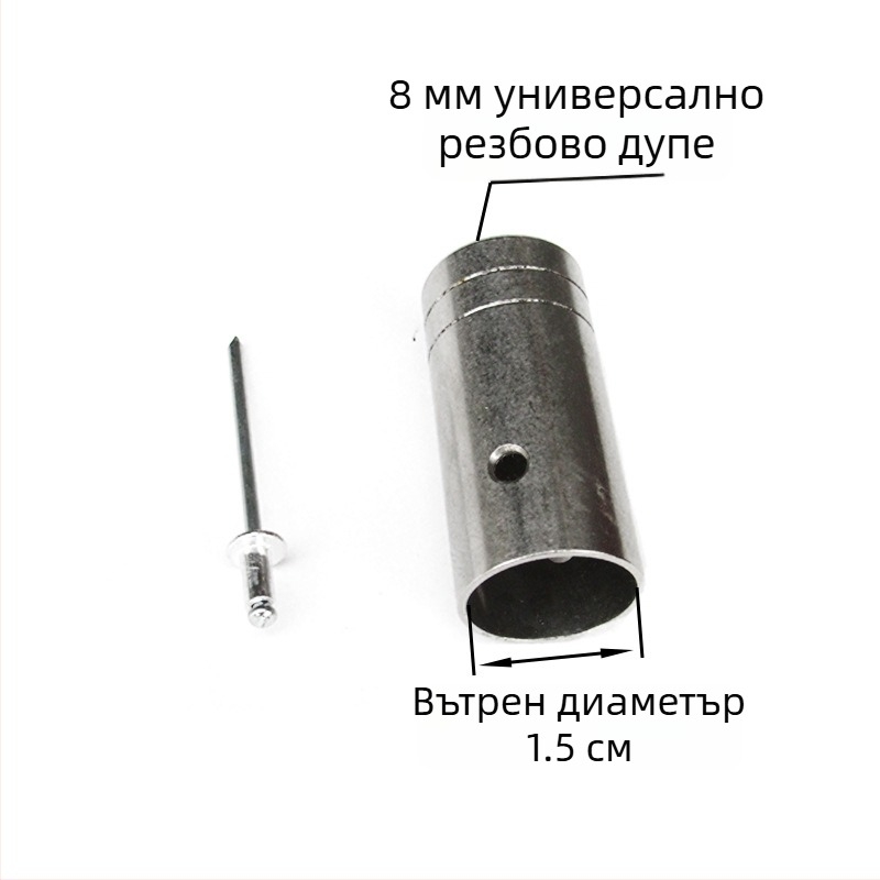Съединител за глава на въдица за мрежа от неръждаема стомана — диаметри 16/19/24 мм; дълбочина на мрежата 1; товароносимост 1