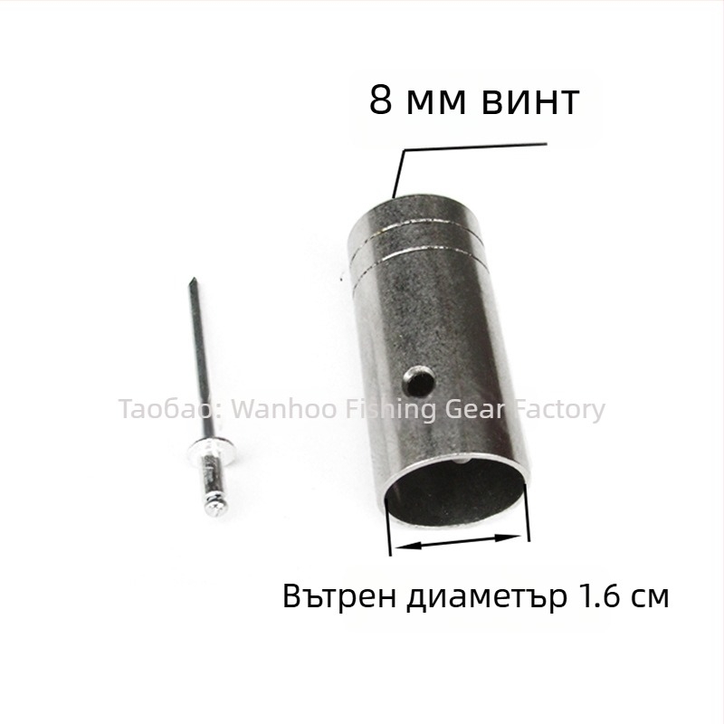 Съединител за глава на въдица за мрежа от неръждаема стомана — диаметри 16/19/24 мм; дълбочина на мрежата 1; товароносимост 1