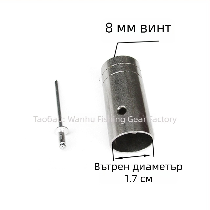 Съединител за глава на въдица за мрежа от неръждаема стомана — диаметри 16/19/24 мм; дълбочина на мрежата 1; товароносимост 1