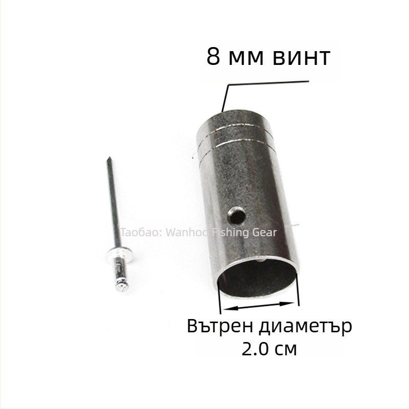 Съединител за глава на въдица за мрежа от неръждаема стомана — диаметри 16/19/24 мм; дълбочина на мрежата 1; товароносимост 1