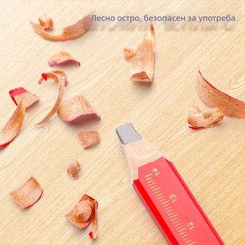 Дърводелски молив за чертане на линии — фиксиран, дървена обвивка, модел 7B13-1, марка Reversal