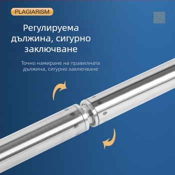 Телескопична пръчка за риболовна мрежа от неръждаема стомана, усилена безшевна тръба, мултифункционален пълен комплект