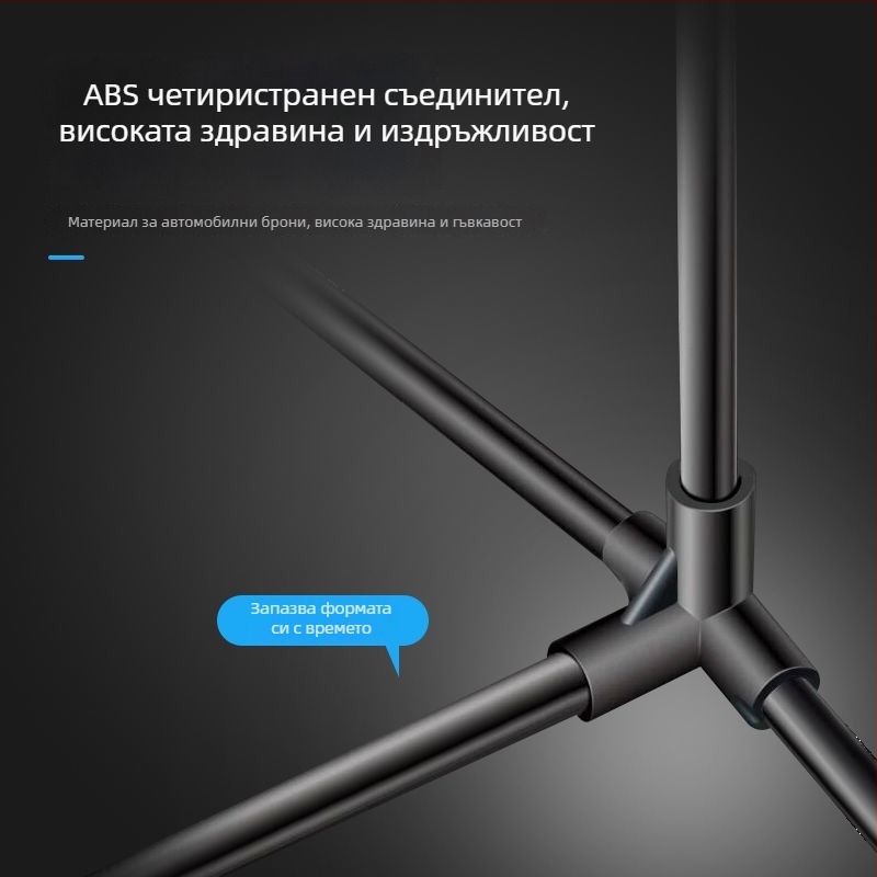 Рамка за бадминтонова мрежа – стандартна за вътрешна и външна употреба, сгъваема, портативна, галванизирана железна тръба; подходяща за бадминтон и тенис на маса