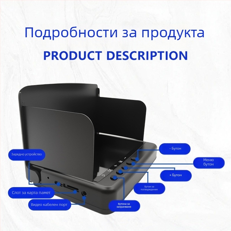 Подводна риболовна камера 1080P с 4K екран, запис на снимки и видеоклипове, дълбочина до 30 м, захранване DC 10-18V