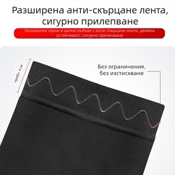 Коленни протектори за спорт с компресия и защита на коляното — подходящи за баскетбол, SBR + дишаща мрежа, силиконови антиплъзгащи ръбове, четири игли шест нишки