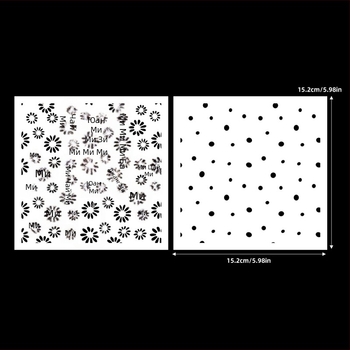 Шаблон за рисуване с куха форма – смола, модерен минималистичен стил, гравиране, предназначен за украса на чанти