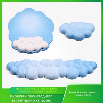 Подложка за китката за клавиатура и мишка с лента за китка, едностранна, инжекционно формована, OEM персонализация и печат на лого