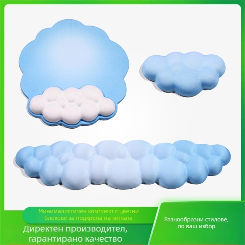 Подложка за китката за клавиатура и мишка с лента за китка, едностранна, инжекционно формована, OEM персонализация и печат на лого