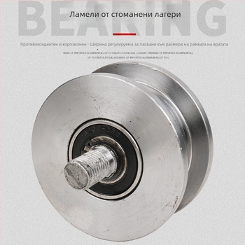 Двустранна ролка, H-образен дизайн, релсово колело, тежък товар, стомана 45