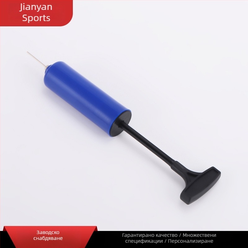 Ръчна помпа за топки, компактна, пластмасово тяло и балонна дюза