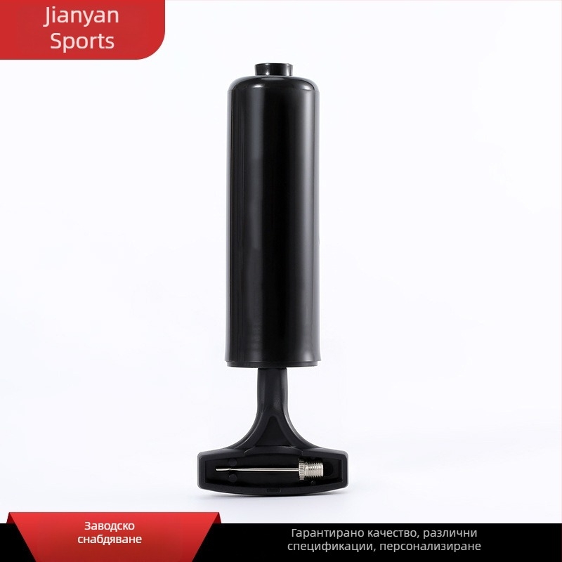 Ръчна помпа за топки, компактна, пластмасово тяло и балонна дюза