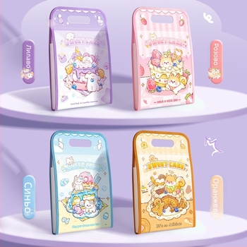 Kaba Bear портативен органайзер за документи, PP материал, 13 отделения, дебелина 13C, печатан логотип, възможност за персонализация