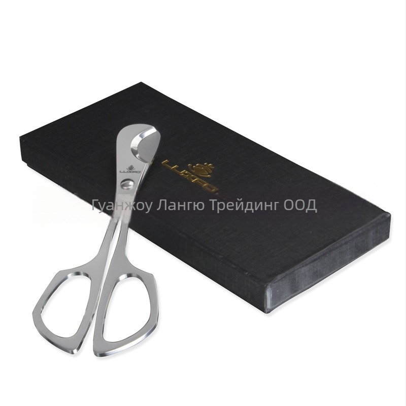 Цигарена резачка с метална дръжка, неръждаема стомана, ветрозащитен дизайн, възможност за печат на лого