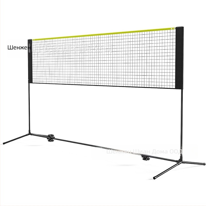 Мрежа за тренировка по бадминтон, за външни условия, сгъваема и преносима, с монтаж по стандарт