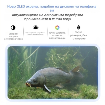 Подводна HD камера за риболов с диапазон на дълбочина 0.6-30 m, DC захранване 10-18V, марка Fish Ring View, риболовен ехолот