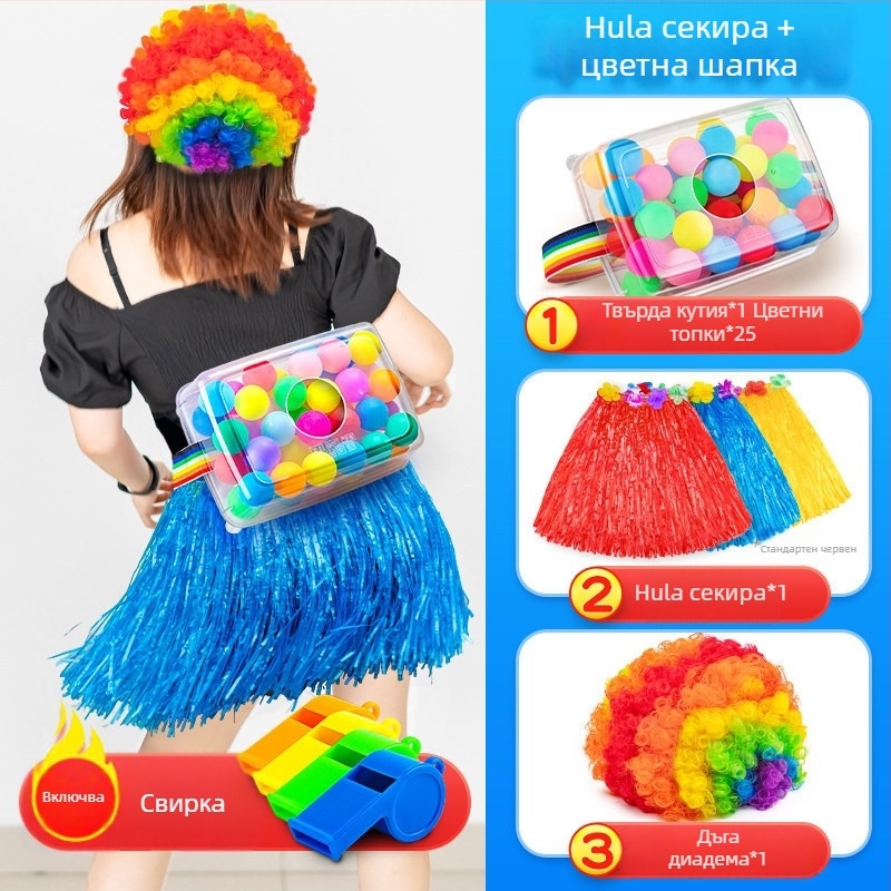 Инструмент за тим билдинг — интерактивна външна игра, тема яйце-разклащане, PET материал, бизнес подарък