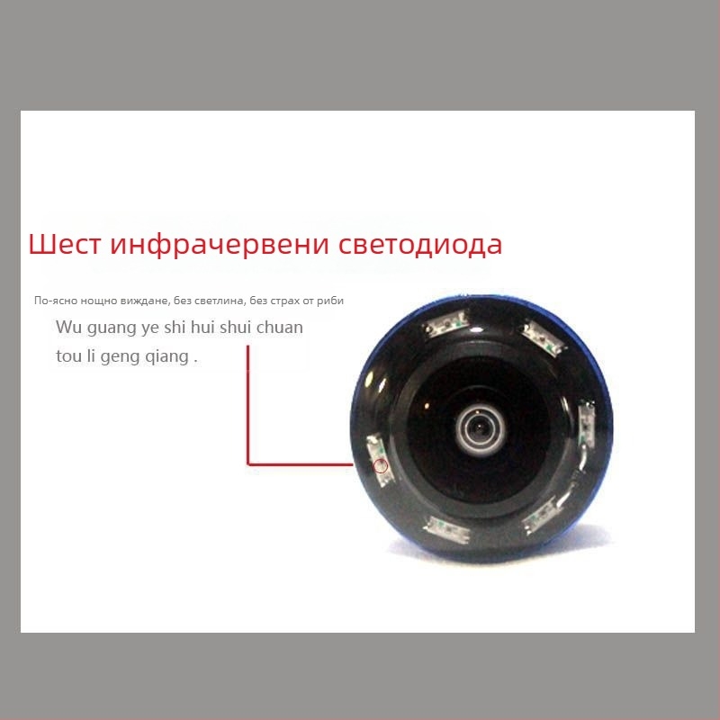 Подводна камера за риболов с инфрачервено нощно виждане, висока резолюция, водоустойчива, дълбочина 0,6–500 m, риболовен детектор, тип зареждане