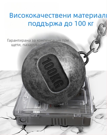 Електромерна кутия за трифазна четирипроводна система, външна водоустойчива, повърхностно монтирана, прозрачен пластмасов корпус, слот за карта