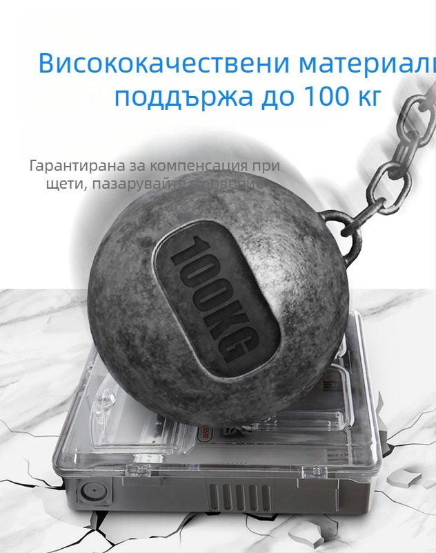 Електромерна кутия за трифазна четирипроводна система, външна водоустойчива, повърхностно монтирана, прозрачен пластмасов корпус, слот за карта