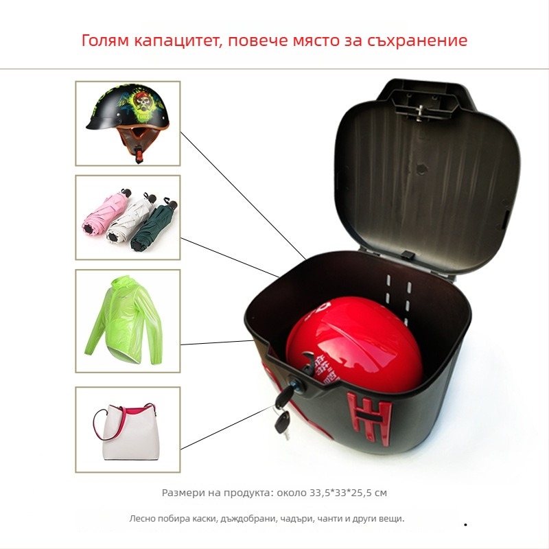 Кошница за електрически велосипед, пластмасова конструкция, Urban Mantis