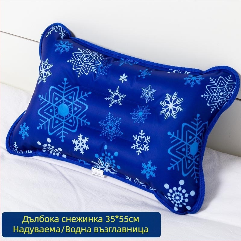 Ледена възглавница с PVC плат и пълнеж от ледени кристали за охлаждане и предпазване от прегряване; универсално приложение, персонализиране.