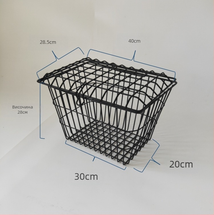 Железна кошница за велосипед за задния багажник