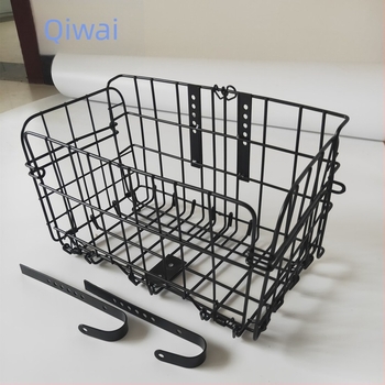 Кошница за велосипед - Железна, сваляема, с регулируеми и разглобяеми куки