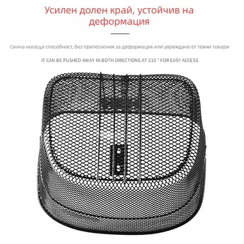 HANLI Железен преден кош за велосипед, мрежест дизайн — Материал: Желязо; Тип: Преден кош за велосипед; Марка: HANLI