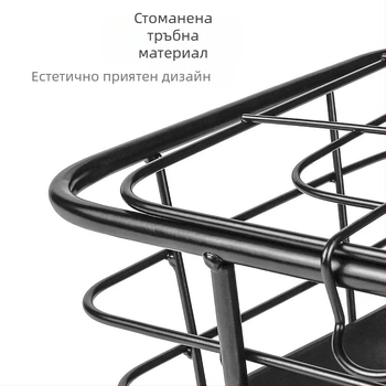 Електрическа кошница за велосипед, предна и долна стоманена кошница, увеличена кошница, железна конструкция, персонализируема