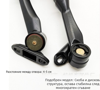 Задно огледало за мотора Small Ninja със сгъваем рефлектор – сферично огледало, PP капак, пластмасово огледало